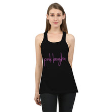 Load image into Gallery viewer, Pink Boughie Signature Cursive Tank Black Women&#39;s Tank