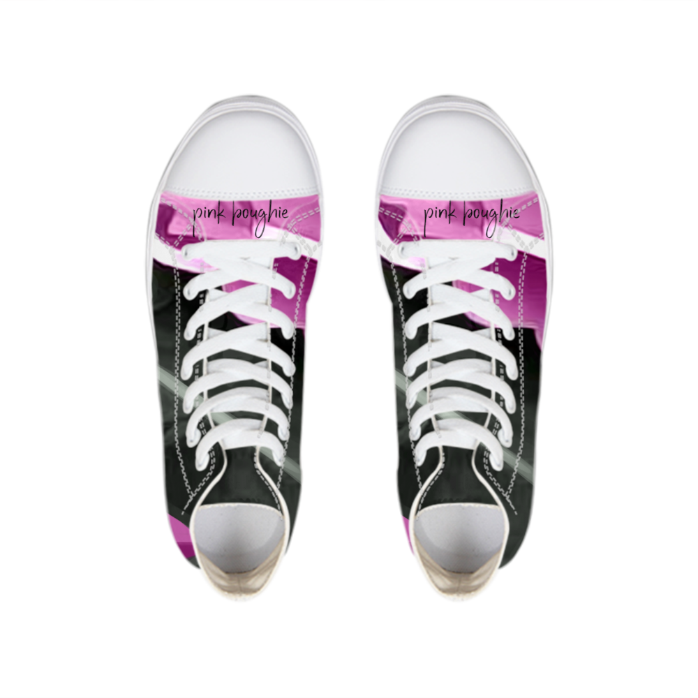 Pink Boughie Signature Clothing Hightop Canvas Shoe