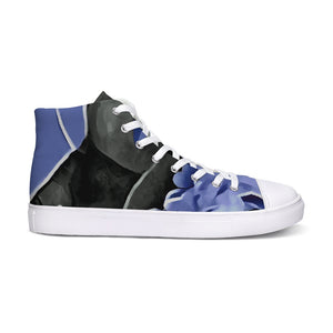 Blue Boughie High Top Canvas Shoes