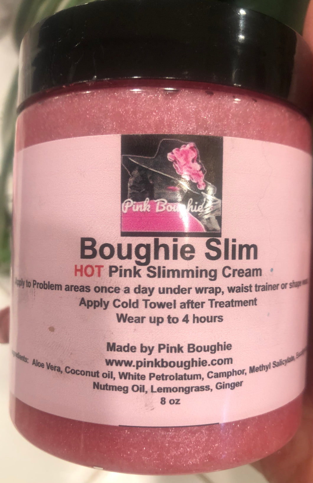 Boughie Slim - HOT Pink Slimming Gel with wrap